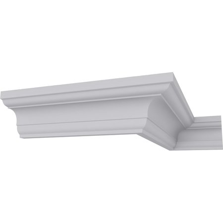 Ekena Millwork 1 3/4"H x 1 3/4"P x 2 1/2"F x 94 1/2"L Edinburgh Traditional Smooth Crown Moulding MLD01X01X02ED